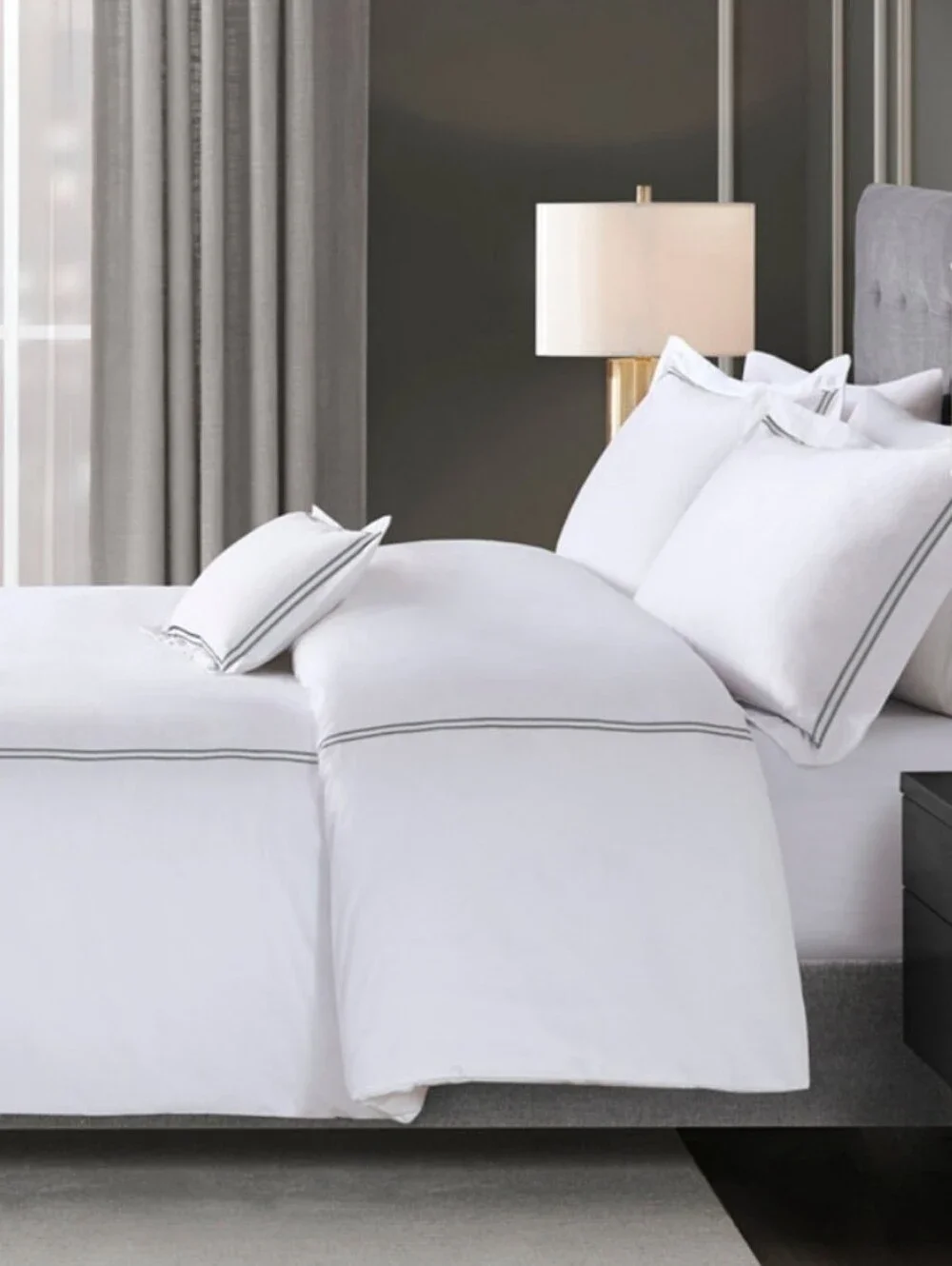 Madison Park Luxury Collection Embroidered 4-Pc. Duvet Cover Set, King/Cal K